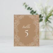 Papier Golden Brown Table Rococo Botanique Wreath (Debout devant)