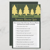 Papier Golden Christmas Tree Nursery Rhyme jeu de quiz (Devant / Derrière)