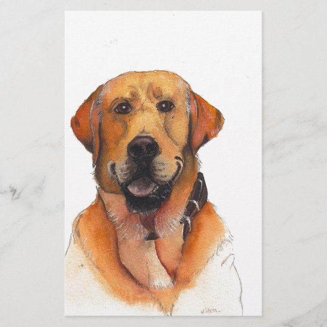 Papier Golden Labrador Retriever (Devant)