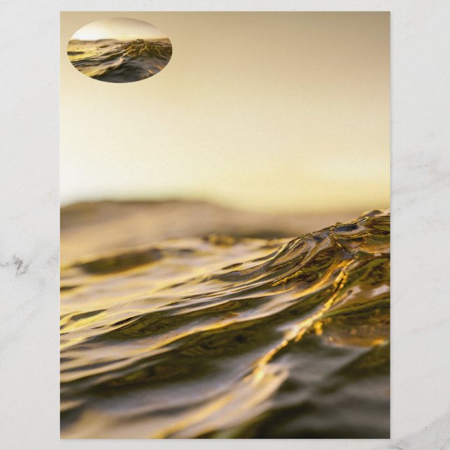 Papier Golden Ocean Sunset (Devant)