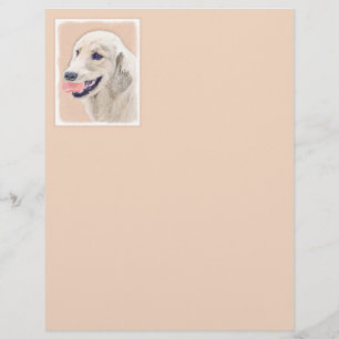 Papier Golden Retriever avec Tennis Ball Peinture Chien A