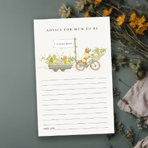 Papier Golden Retriever Floral Conseils pour maman Baby s
