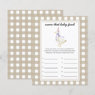 Papier goose - Nom de bébé Alimentation jeu de douche
