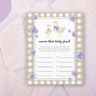 Papier goose - Nom de bébé Alimentation jeu de douche