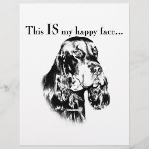 Papier Gordon Setter Happy Face