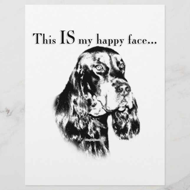 Papier Gordon Setter Happy Face (Devant)