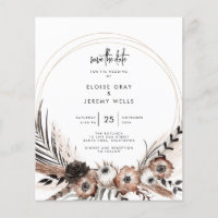 Gothic Boho Enregistrer la date
