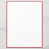 Papier Gothic Red Rose Heart Vine Artwork Personalized (Dos)