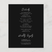 Papier Gothic Red Splatter Floral Wedding All in One Fly (Dos)