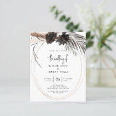 Papier Gothique Boho Faire-part de mariage (Debout devant)