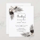 Papier Gothique Boho Faire-part de mariage (Devant / Derrière)