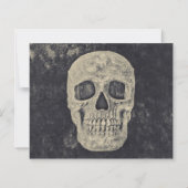 Papier Gothique Crâne beige Anniversaire PER à son budget (Dos)