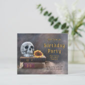 Papier Gothique Crâne Budget Tournesol RIP à ses 20 ans (Debout devant)