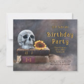 Papier Gothique Crâne Budget Tournesol RIP à ses 20 ans (Devant)