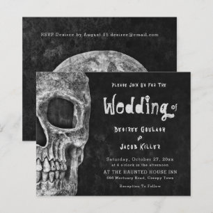 Papier Gothique Crâne Halloween Budget Mariage