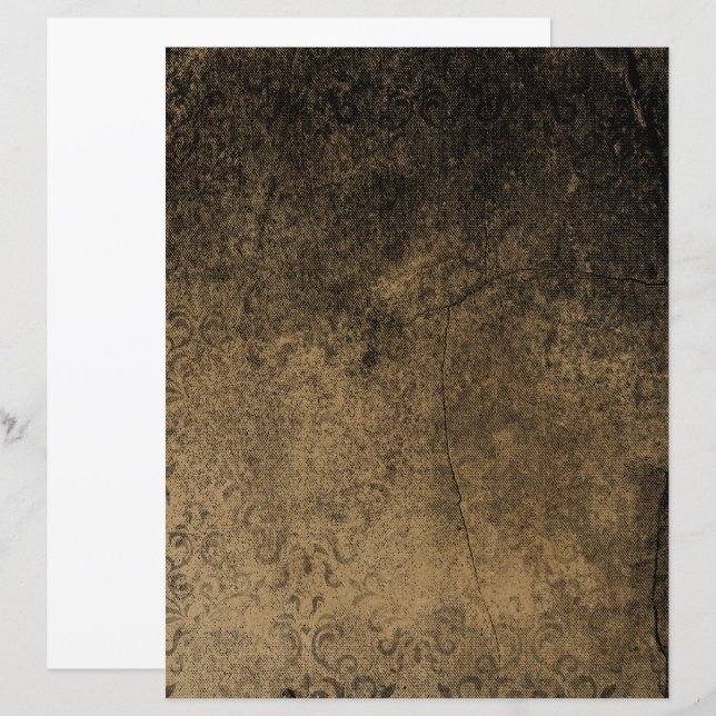 Papier gothique d'Halloween victorien | Parlé (Devant / Derrière)