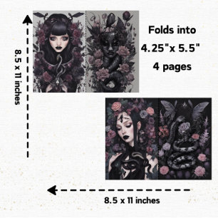 Papier Gothique Girl Goth Junk Scrapbook 4
