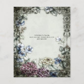 Papier Gothique Halloween Skulls Party Invitation Aquarel (Dos)