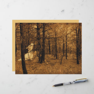 Papier Gothique Vintage Angel Forêt Brown Arbres