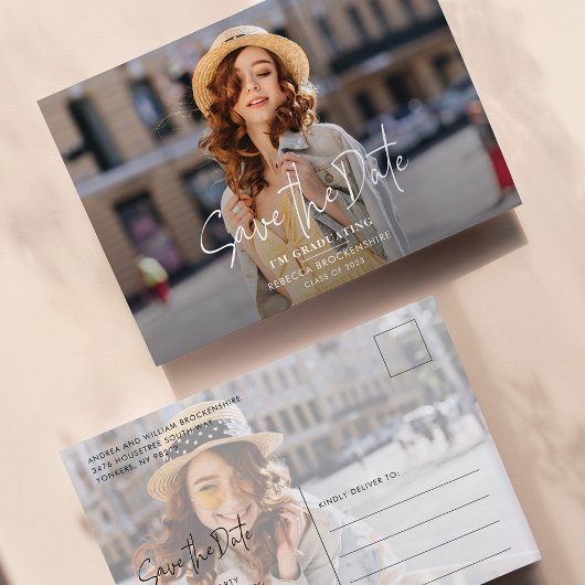 Papier Grad Photos Grad Graduation 2025 Enregistrer la da