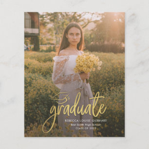 Papier Graduation 2023 Photo Grad Open House Invitation