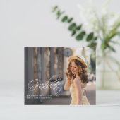 Papier Graduation 2024 Photos Script Grad Faire-part (Debout devant)