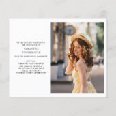 Papier Graduation 2024 Photos Script Grad Faire-part (Dos)