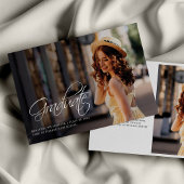 Papier Graduation 2024 Photos Script Grad Faire-part