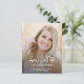 Papier Graduation 2025 Enregistrer la date Faire-part pho (Debout devant)