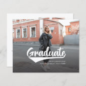 Papier Graduation 2025 Faire-part photo (Devant / Derrière)