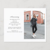 Papier Graduation 2025 Faire-part photo (Dos)