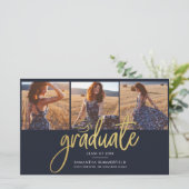 Papier Graduation 2025 Photo Collage Grad Faire-part (Debout devant)