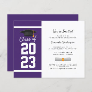 Papier Graduation 2025 Simple Grad Party Invitation