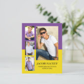 Papier Graduation 4 BUDGET Photo Purple Jaune violet (Debout devant)