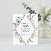 Papier Graduation Budget 2023 Dusty rose Floral (Debout devant)