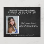 Papier Graduation Budget Christian Isaiah 40 Photo (Dos)