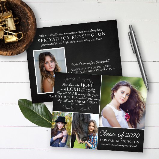 Papier Graduation Budget Christian Isaiah 40 Photo