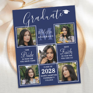 Papier Graduation budgétaire 5 Photo Collage Party Invita