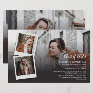 Papier Graduation Moderne 2025 Photo Grad Party