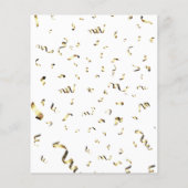 Papier Graduation Party Wisdom Card Black Gold Invités (Dos)