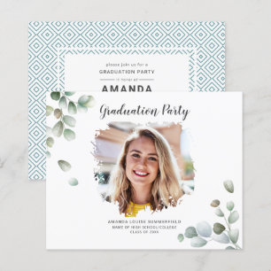 Papier Graduation Photo Grad 2025 Party Invitation