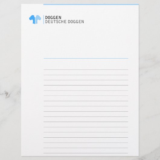 Papier Grand Danois (Devant)