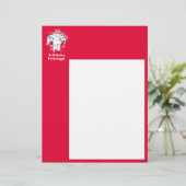 Papier Grand Danois d'hiver (Debout devant)