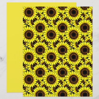 Papier Grand Tournesol Jaune Doré