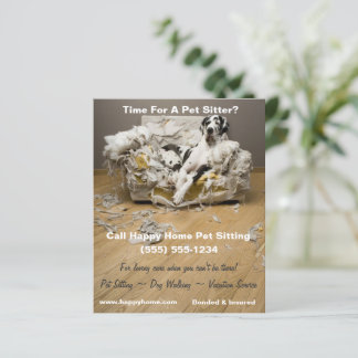 Papier Grande Danse sur Canapé Chevronné Pet Sitting Flye