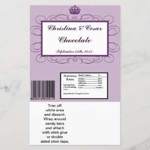 Papier Grandes barreaux de Hershey Royal Purple Crown/Swi