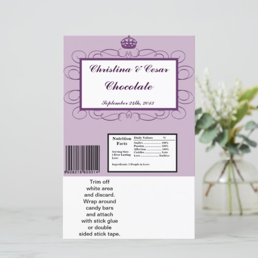 Papier Grandes barreaux de Hershey Royal Purple Crown/Swi (Debout devant)