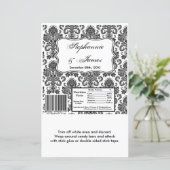 Papier Grandes barrettes de Hershey noir blanc Damas Lac (Debout devant)