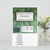 Papier Grandes barrettes de Hershey Peacock Green Feather (Debout devant)