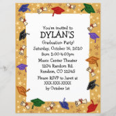 Papier Grandes casquettes thème remise des diplômes des f (Devant)